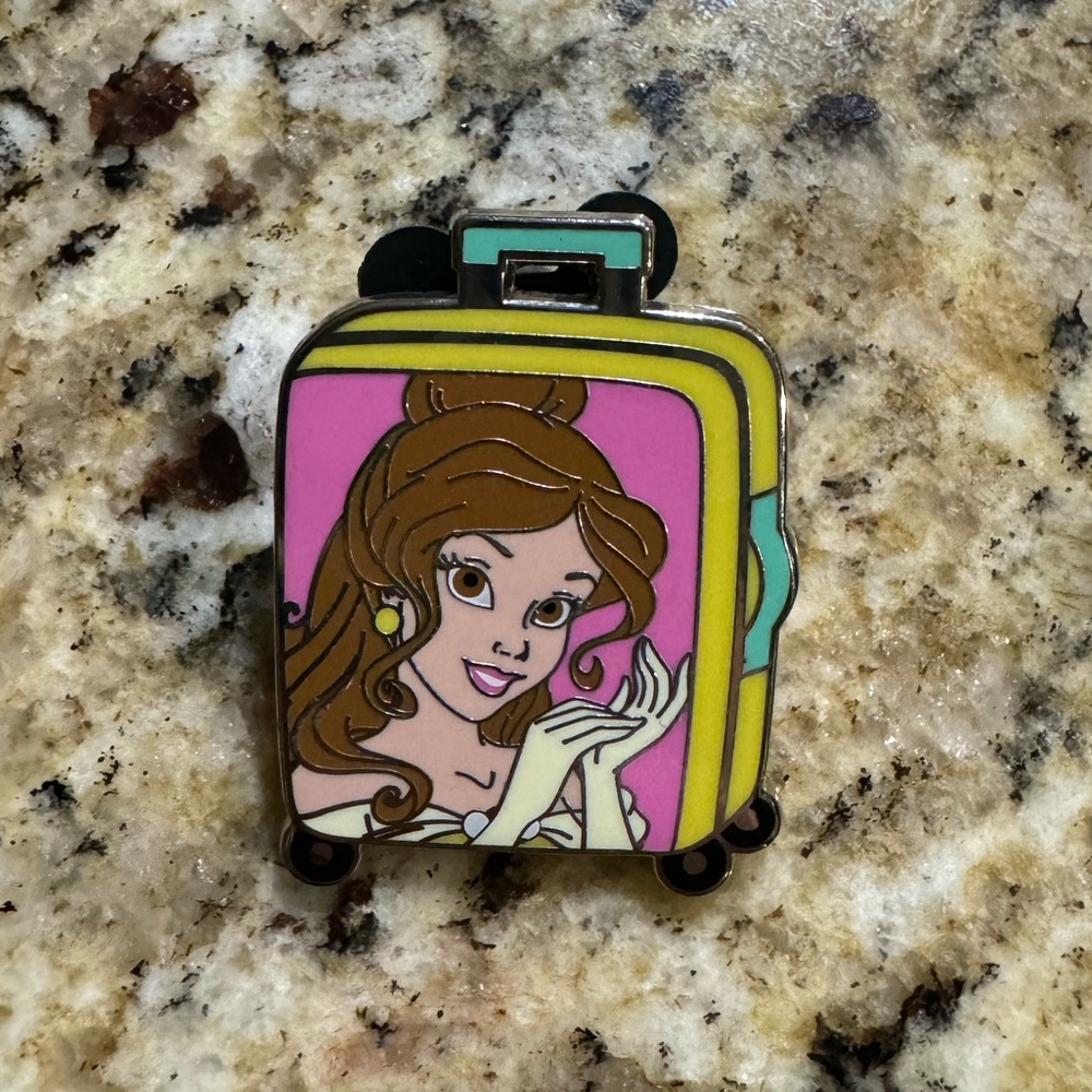 Disney Trading Pin — Belle on luggage